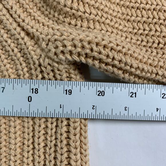 J. Crew S Relaxed Rollneck Sweater Tan Camel Womens BE159 Quiet Luxury - Picture 7 of 10